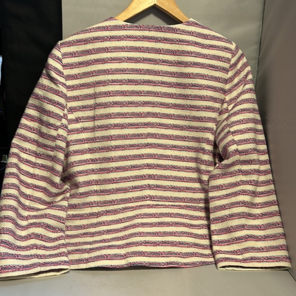 Talbots Tweed Blue/Pink/White Jacket Size Misses 12 - Picture 3 of 5
